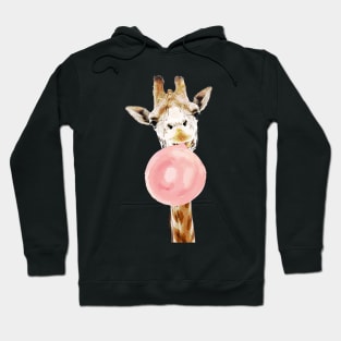 Pink Bubblegum Giraffe Hoodie